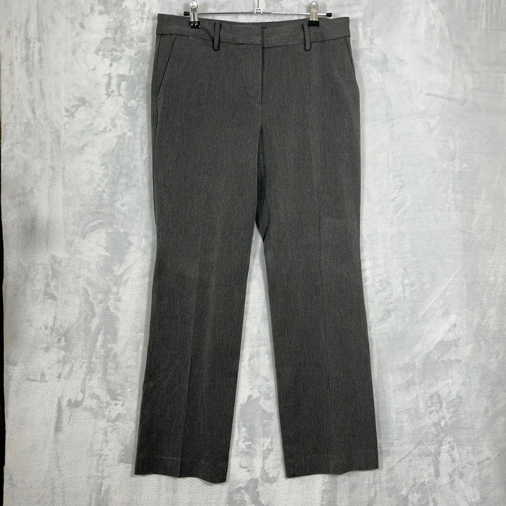 Talbots Womens Pants 10 Gray Barely Boot Stretch Dress Work Career Slacks Office